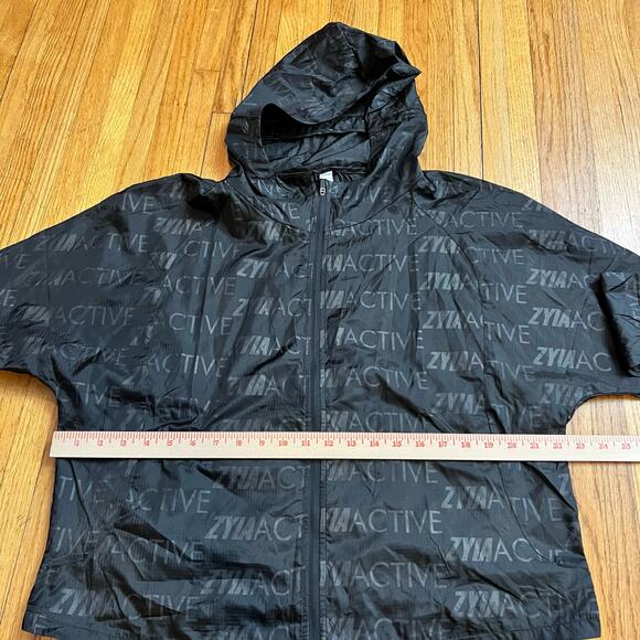 Zyia Hoodie Womens XL All Over Print Performance Lightweight Black - Picture 6 of 7